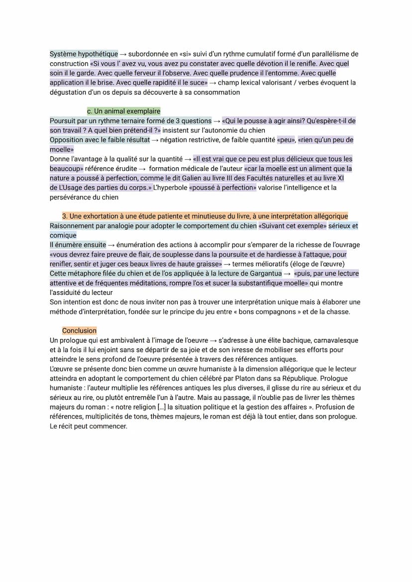 Texte 11: Gargantua, Prologue
Parcours Rire et savoir
Introduction :
Le XVleme siècle, est caractérisée par l'arrivée des humanistes, ils pl