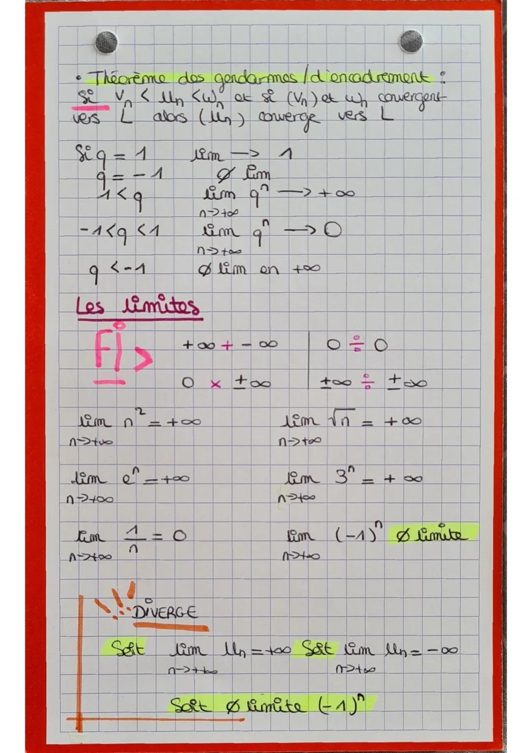 # LES SUITES

Pour démontrer qu'une propriété $P_n$ est pr
tout $n \in N$ on procède en 3 étapes.

- INITIALISATION -

On montre q la propri