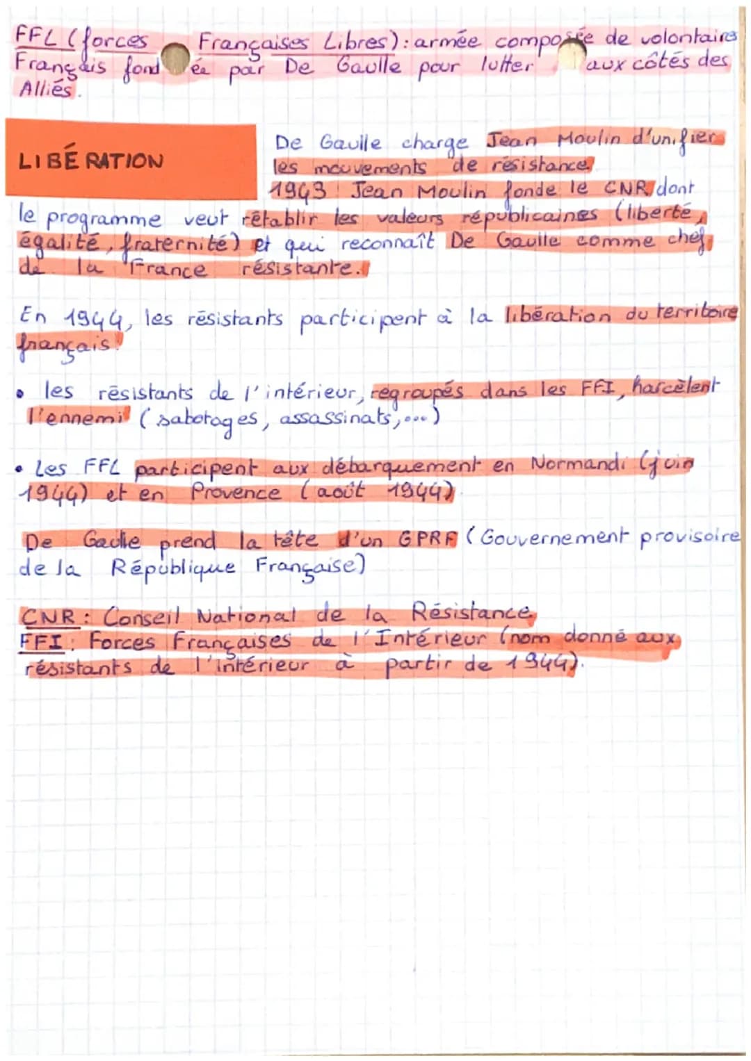 HIIVIRE
Chapitre 8: La France pendant la 2nde GM (1940-
Reich. Entre
1944
e
- éclair anéantit
Le 3 septembre 1939, la France déclare la guer