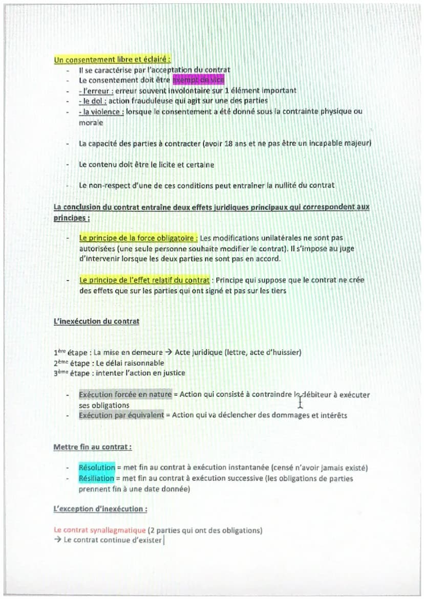 Droit
La formation du contrat
Contrat: accord de volonté entre deux ou plusieurs personnes destinées à
Créer
Modifier
Transmettre
Ou éteindr