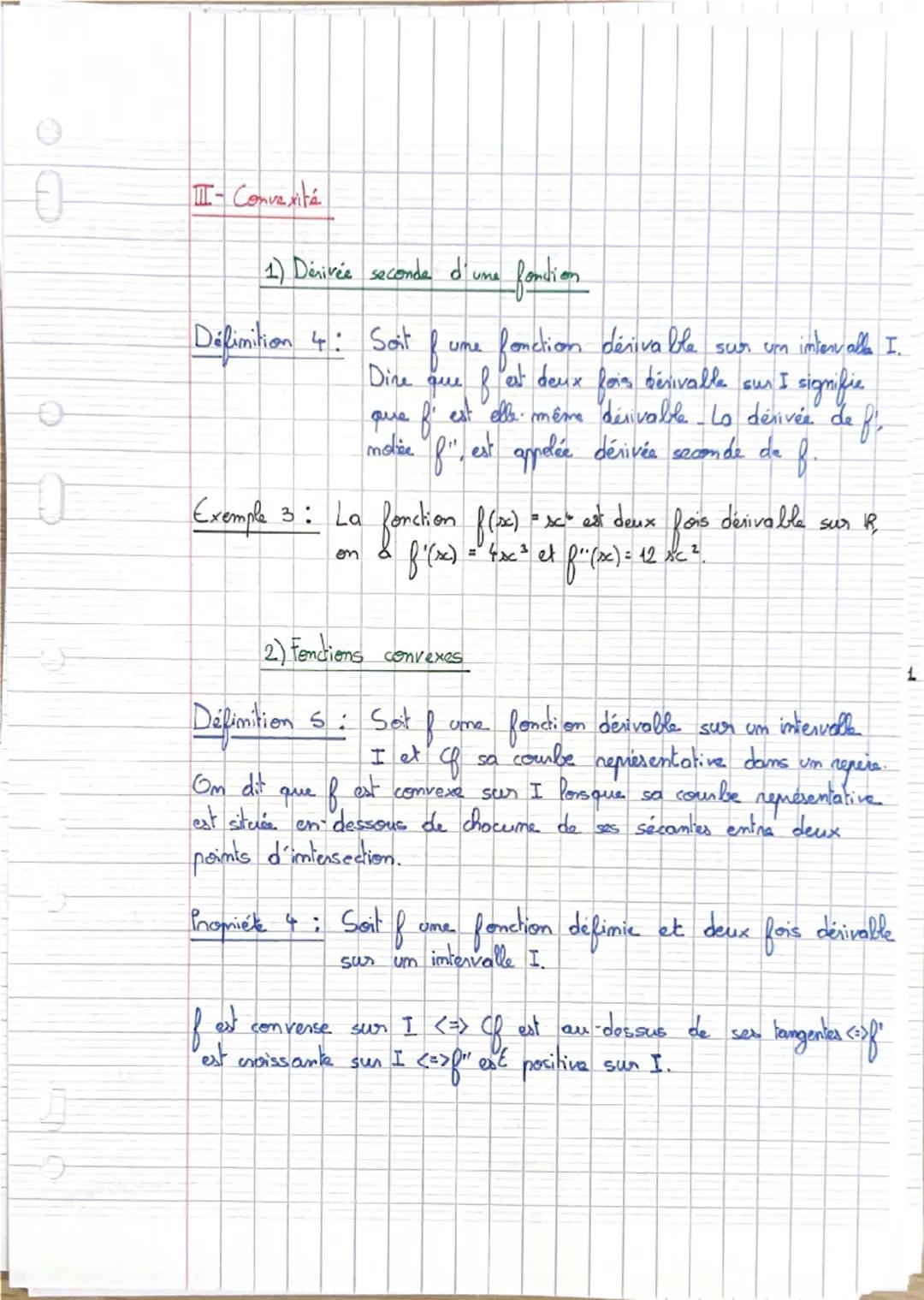 # CHAPITRE 2 : DÉRIVATION ET CONVEXITÉ -
Terminale: spécialité, 2020-2021, A. Elfanni

# I. Fonctions dérivables

## 1. Rappels

Soit $f$ un