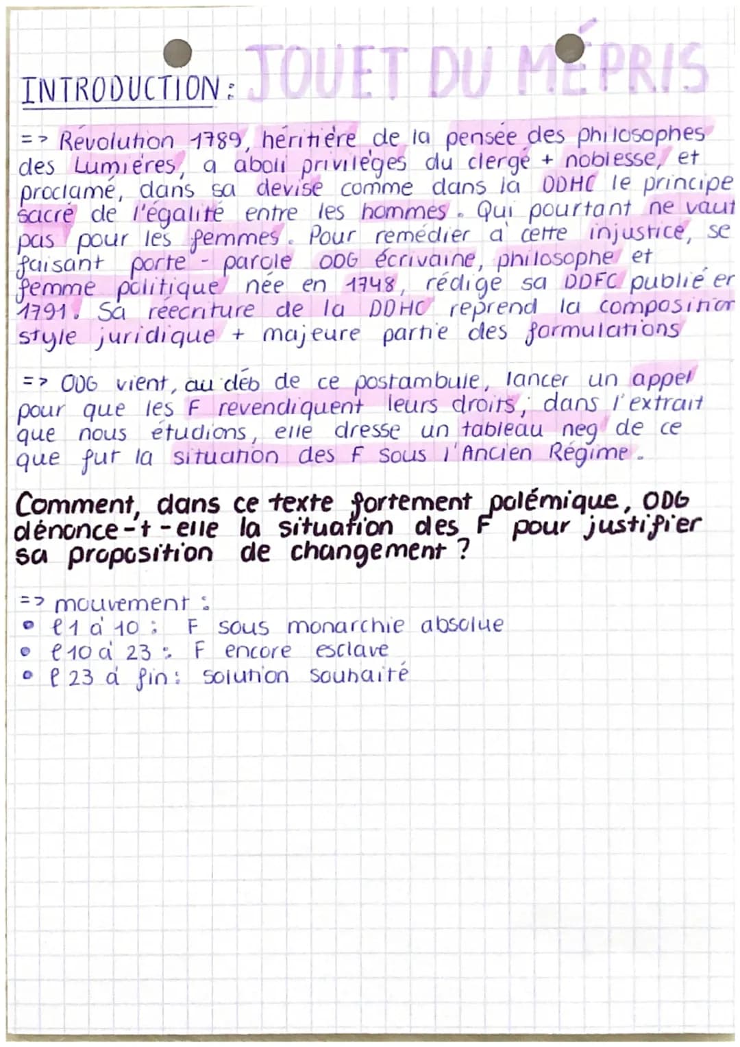 2 cas sont envisagées:
subordonnées circons
temporelle
F = prostituée
qualites feminines
'se trans valeur
marchandes
champs lex
de l'argent.