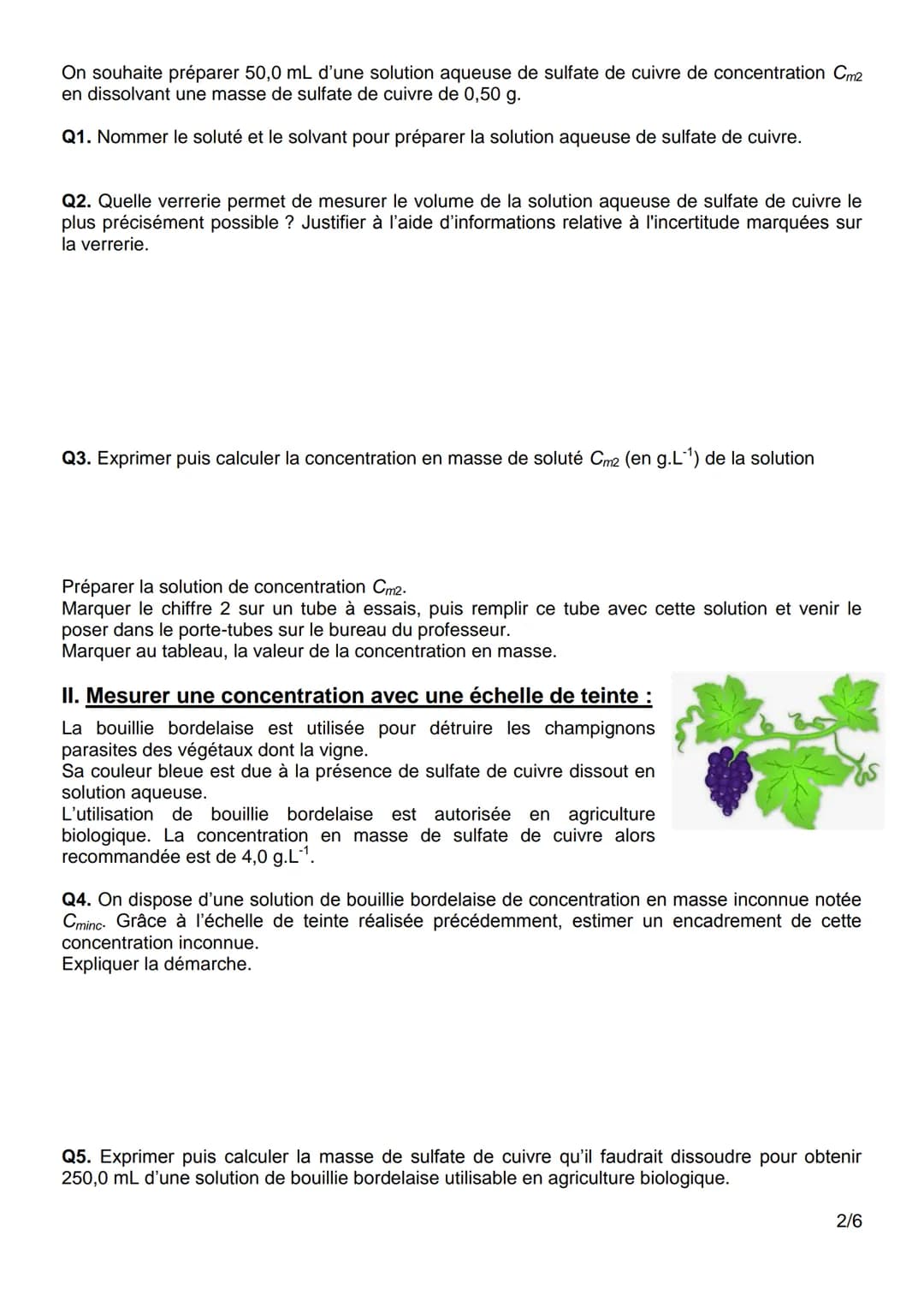 2nde
TP C5
Dissolution
Objectifs :
- Identifier le soluté et le solvant à partir de la composition ou du mode opératoire de préparation
d'un