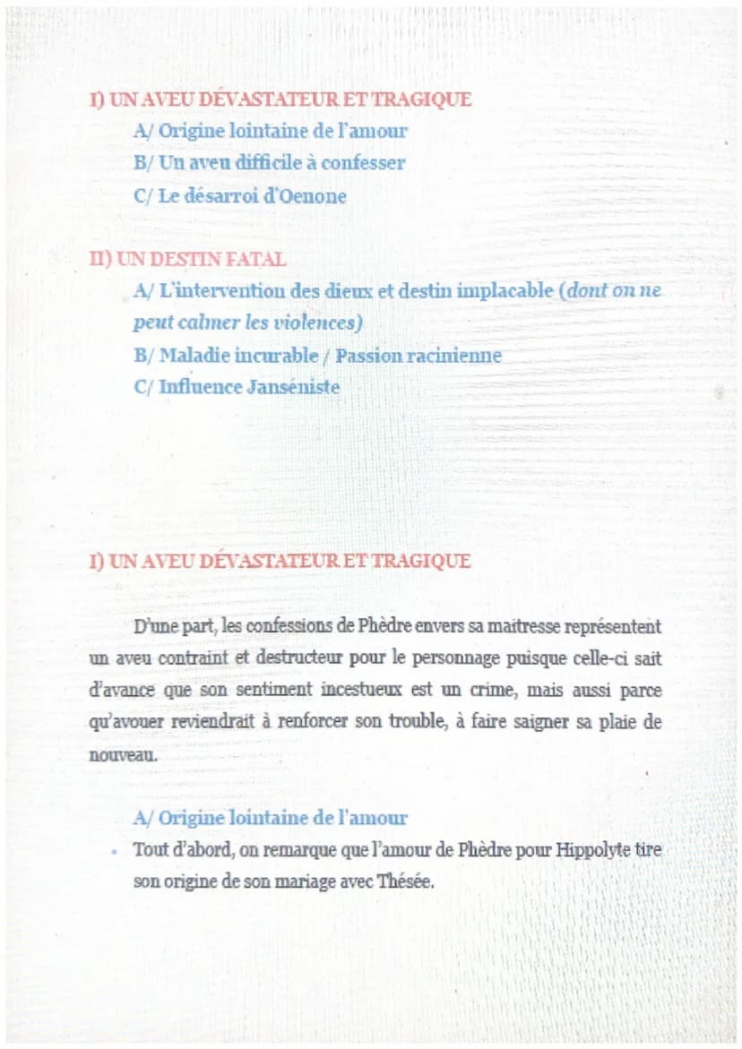 Phèdre, acte I, scène 3
Staires
Racine reprend l'injonction qu'il affirma dans sa tragédie Bérénice « La
principale règle est de plaire et t
