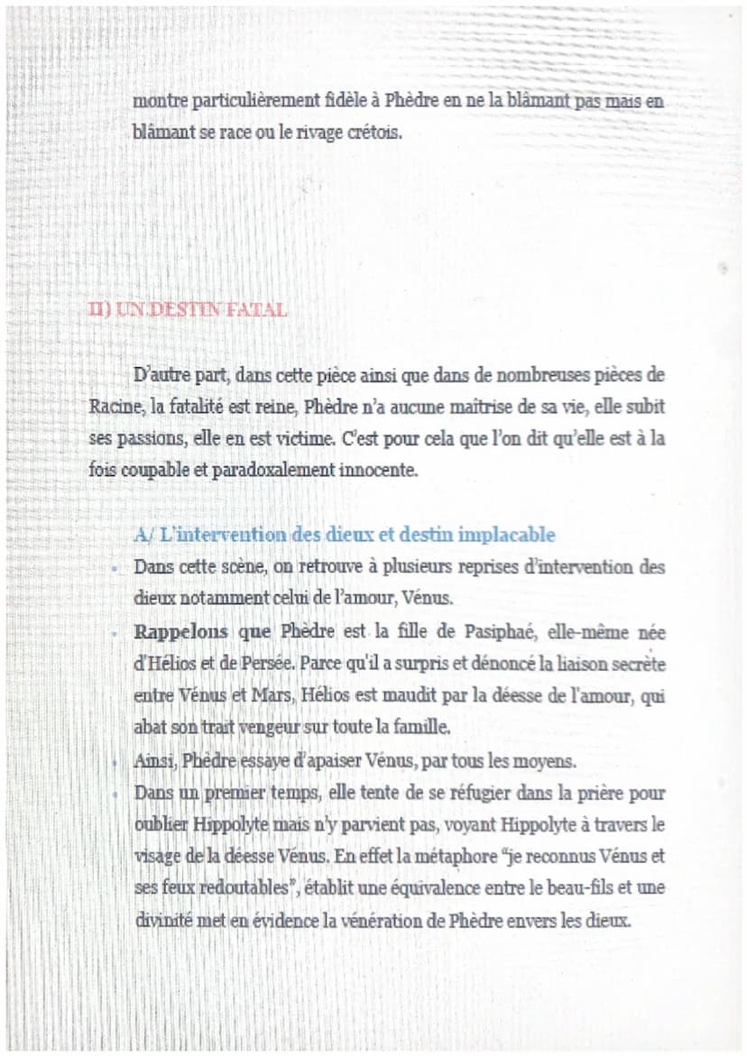 Phèdre, acte I, scène 3
Staires
Racine reprend l'injonction qu'il affirma dans sa tragédie Bérénice « La
principale règle est de plaire et t