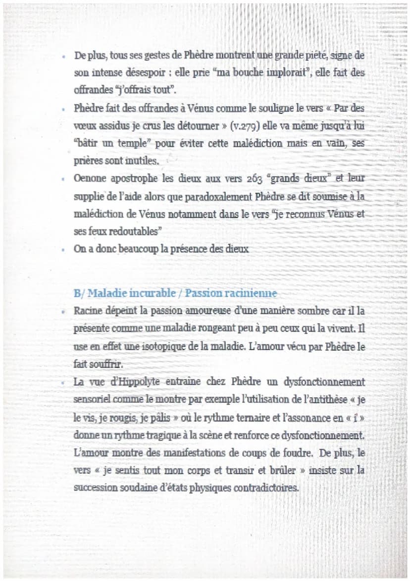 Phèdre, acte I, scène 3
Staires
Racine reprend l'injonction qu'il affirma dans sa tragédie Bérénice « La
principale règle est de plaire et t