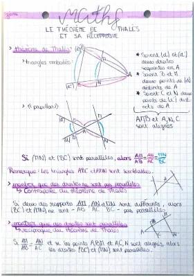 Know théorème de Thales et sa réciproque  thumbnail