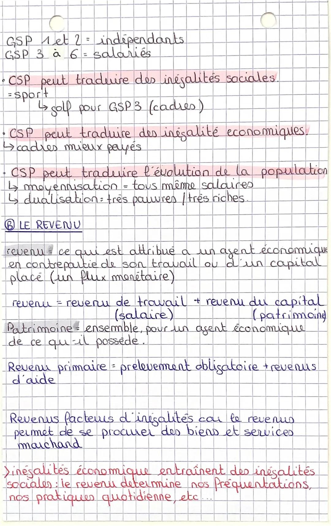 Chapitre : Structuration de la société francaise
FICHEM Facteurs qui structure la socié té
Structure sociale, répartition de la population.
