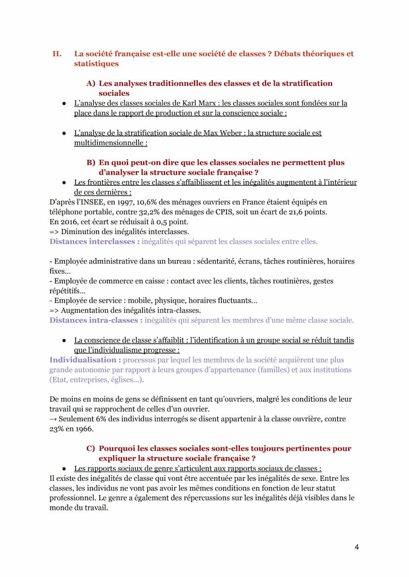 COMMENT EST STRUCTURÉE LA SOCIÉTÉ FRANCAISE ACTUELLE?
QU'EST-CE QUE L'ESPACE SOCIAL?
Espace social: représentation de la hiérarchie sociale 
