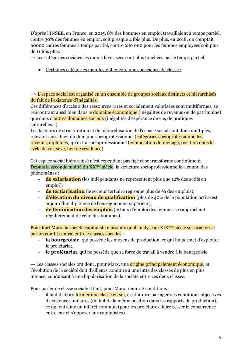 COMMENT EST STRUCTURÉE LA SOCIÉTÉ FRANCAISE ACTUELLE?
QU'EST-CE QUE L'ESPACE SOCIAL?
Espace social: représentation de la hiérarchie sociale 