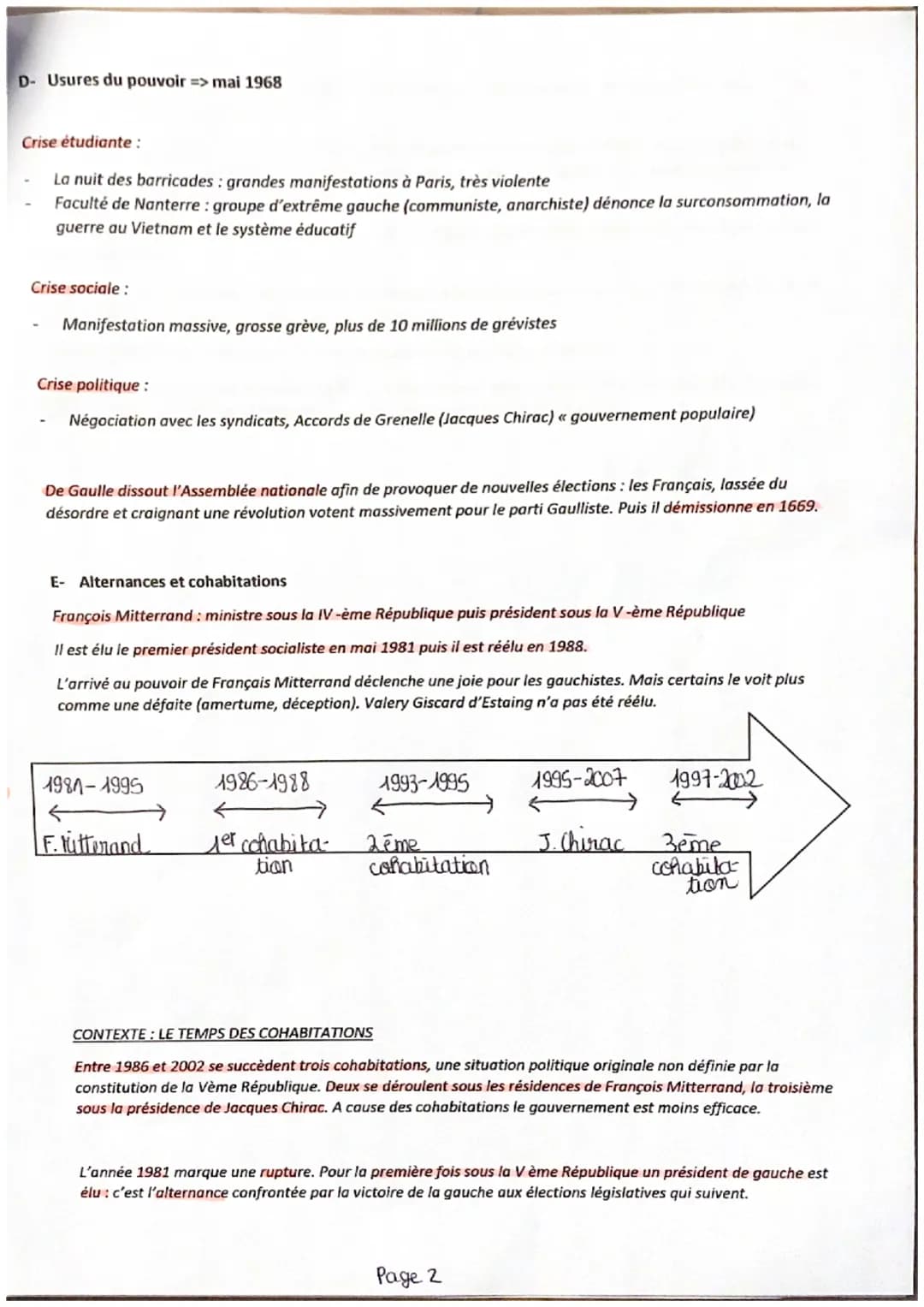 FRANÇAIS ET FRANCAISE DANS UNE REPUBLIQUE REPENSE (1944-ANNEES 80)
CHAPITRE 2 : LA V EME REPUBLIQUE, DE 1958 AUX ANNEES 2000
Comment une con