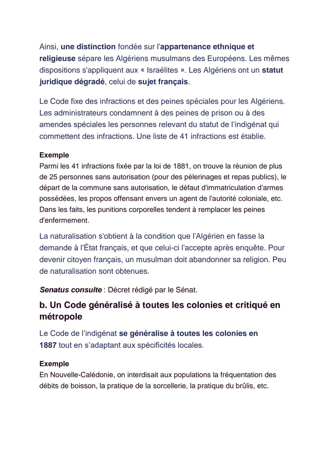 Objectif
Comprendre le fonctionnement d'une société issue du système
colonial
Points clés
●
Les sociétés coloniales sont des sociétés hiérar