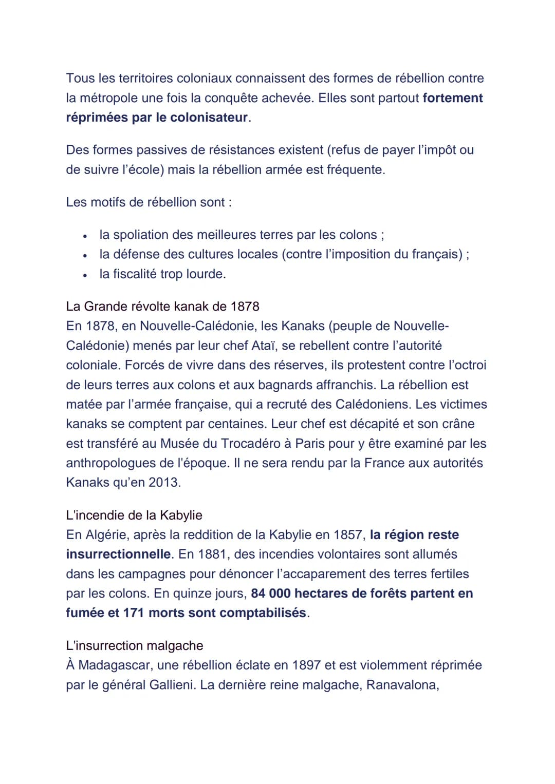Objectif
Comprendre le fonctionnement d'une société issue du système
colonial
Points clés
●
Les sociétés coloniales sont des sociétés hiérar