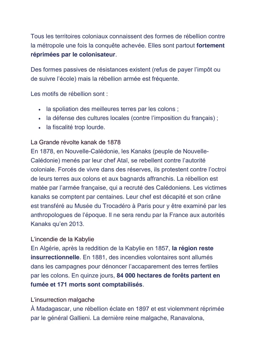 Objectif
Comprendre le fonctionnement d'une société issue du système
colonial
Points clés
●
Les sociétés coloniales sont des sociétés hiérar