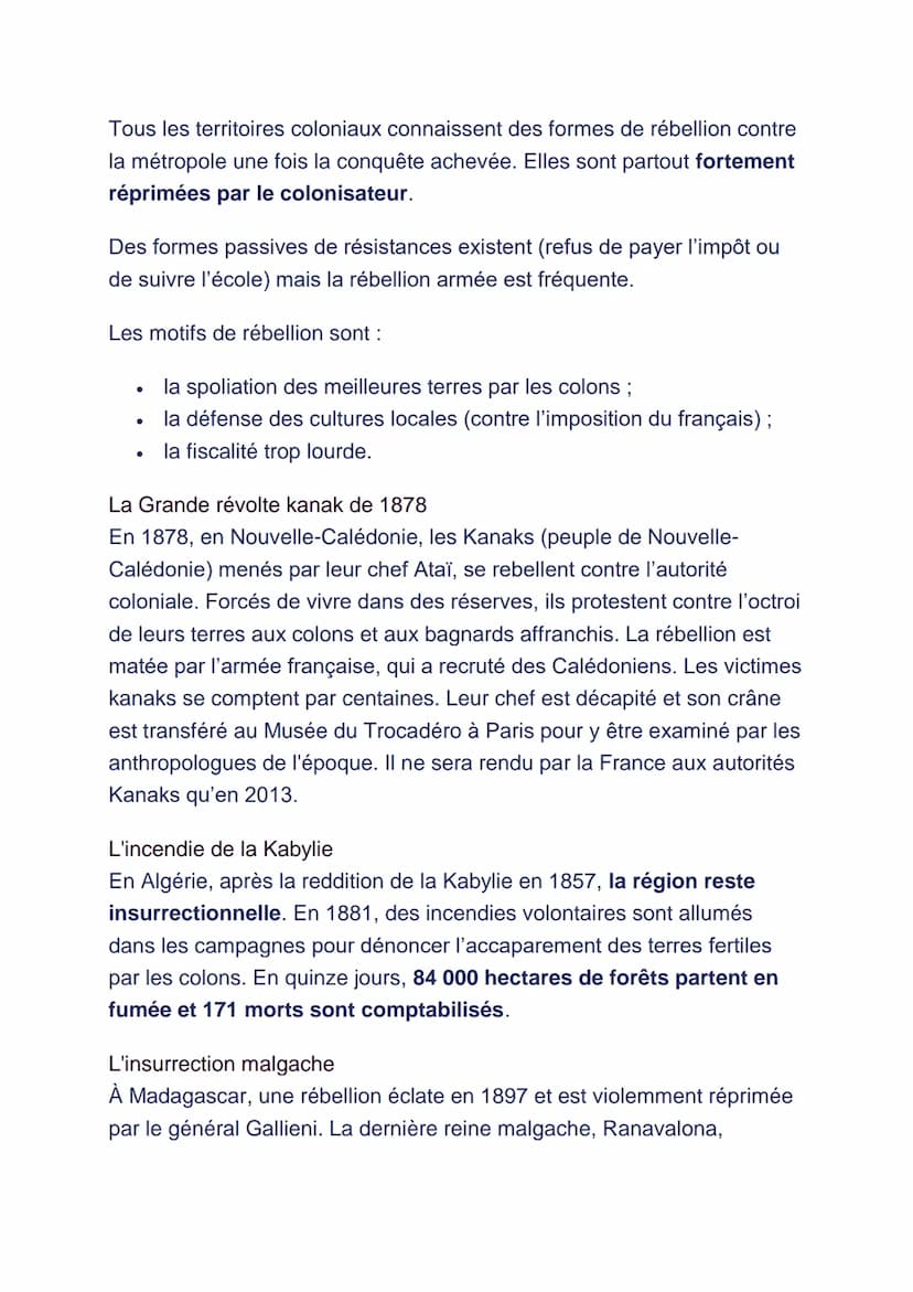 Objectif
Comprendre le fonctionnement d'une société issue du système
colonial
Points clés
●
Les sociétés coloniales sont des sociétés hiérar
