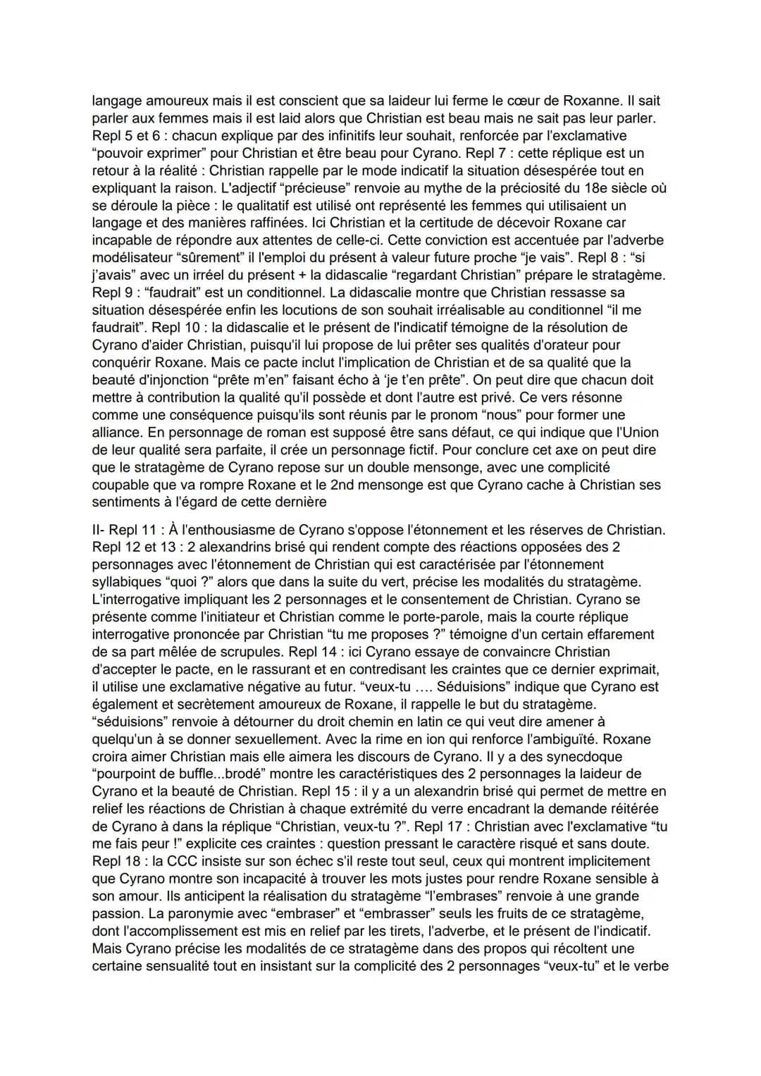 Objet d'étude n°2 : Théâtre du XVIIe au XXIe siècle
Cyrano de Bergerac, Edmond Rostand (1897)
Lecture linéaire: Acte II scène 10
Poète plein