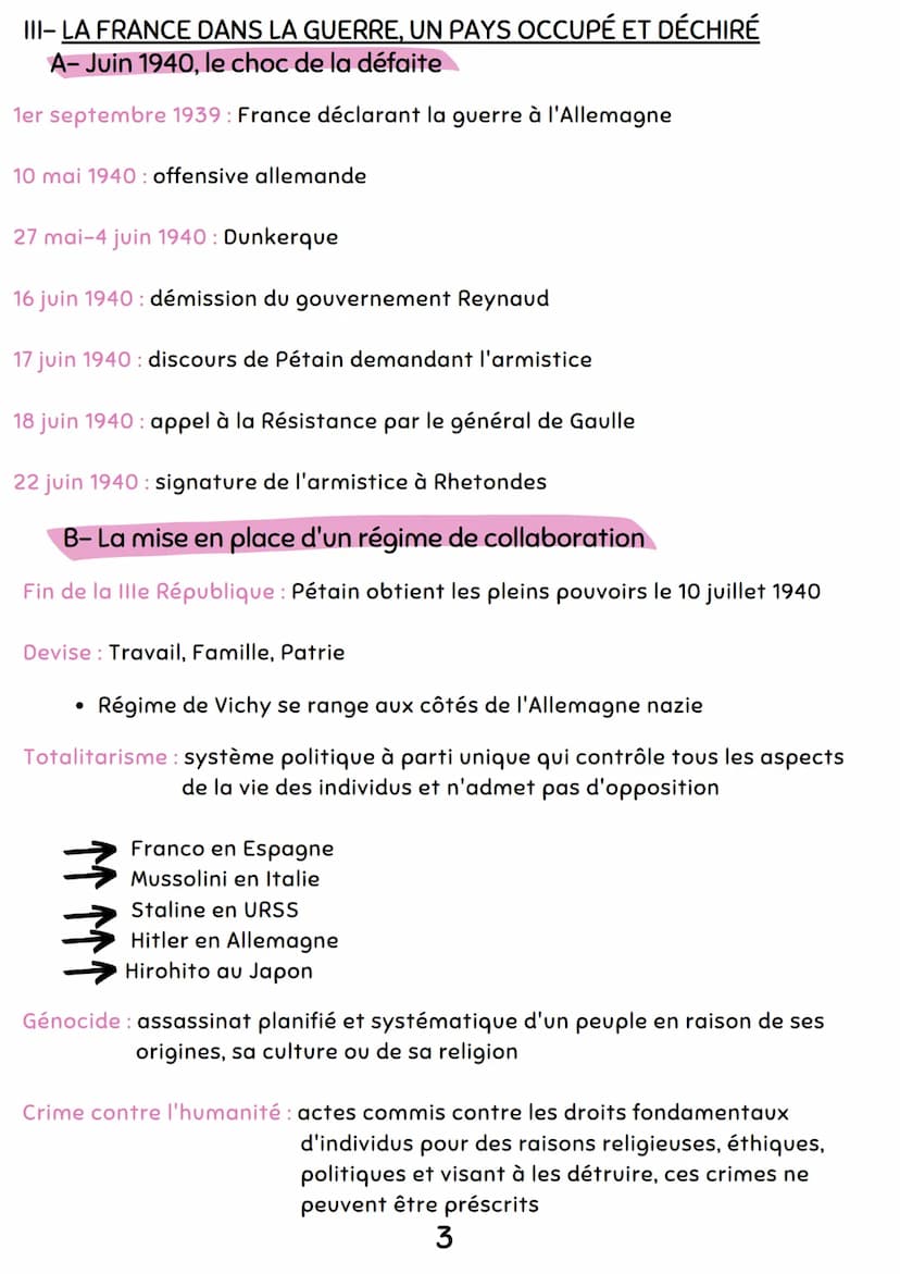 Chapitre 1-
Cours
Totalitarisme et
Seconde Guerre
Mondiale
Problématique : Comment est caractérisé la violence de masse et
l'anéantissement 