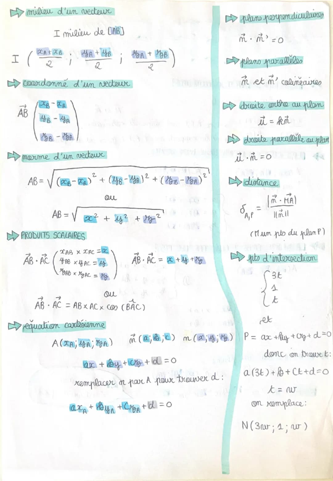 GEOMETRIE
PTS ALIGNÉS? VECTEURS COLINÉAIRES?
→ favre le rapports
x (AB)
=
x (AC)
y(AB)
y (AC)
dams
It l'espace
ÁO KHÁC
→ donc A,B,C sont ali