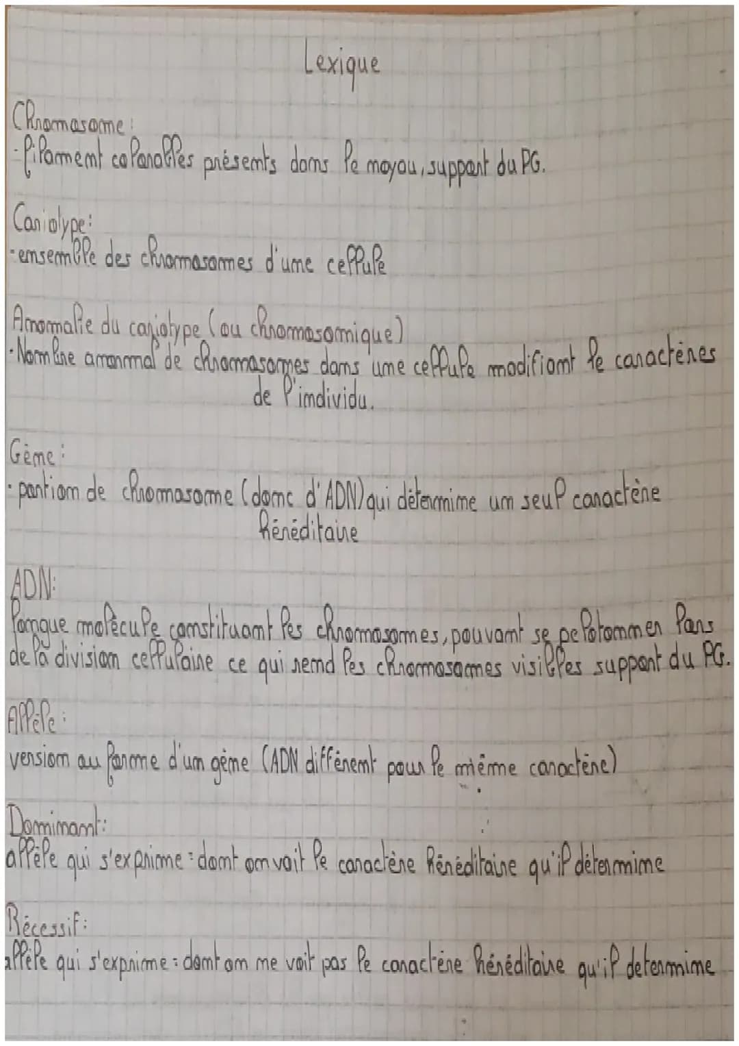 SCIENCE ET VIE DE LA
TERRE
chapitre 2: le programme génétique "à Piune auvent"
masome
Rappel: Pes chromosomes, présents dans le mayau des ce