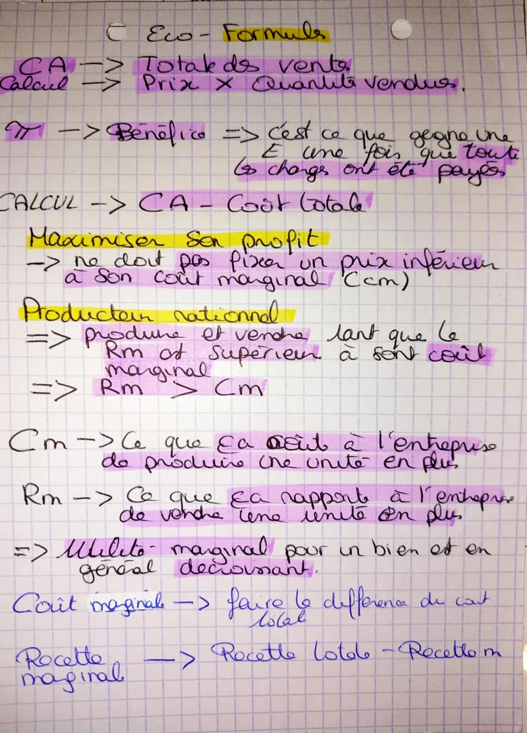 с
Ew - Choix
e
Choix rationnel -> meilleur choix possible
Choix rationnel => woût d'opportunito?.
Cout d'opportunité - renonce à glach.
Choi