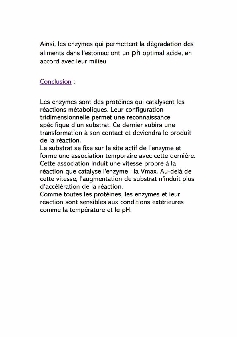 Le rôles des enzymes dans les
réactions métaboliques
Introduction : les réactions du métabolisme peuvent
parfois prendre du temps. C'est pou