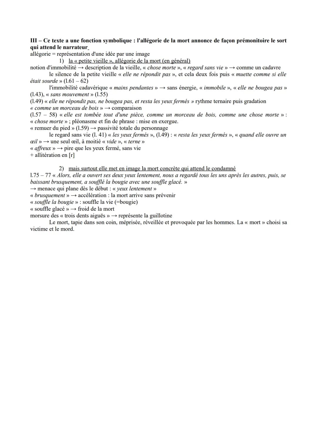 
<h2 id="fonctiondramatiquedurcit">Fonction dramatique du récit</h2>
<p>Le récit de cauchemar dans le chapitre 42 du "Dernier Jour d'un Cond