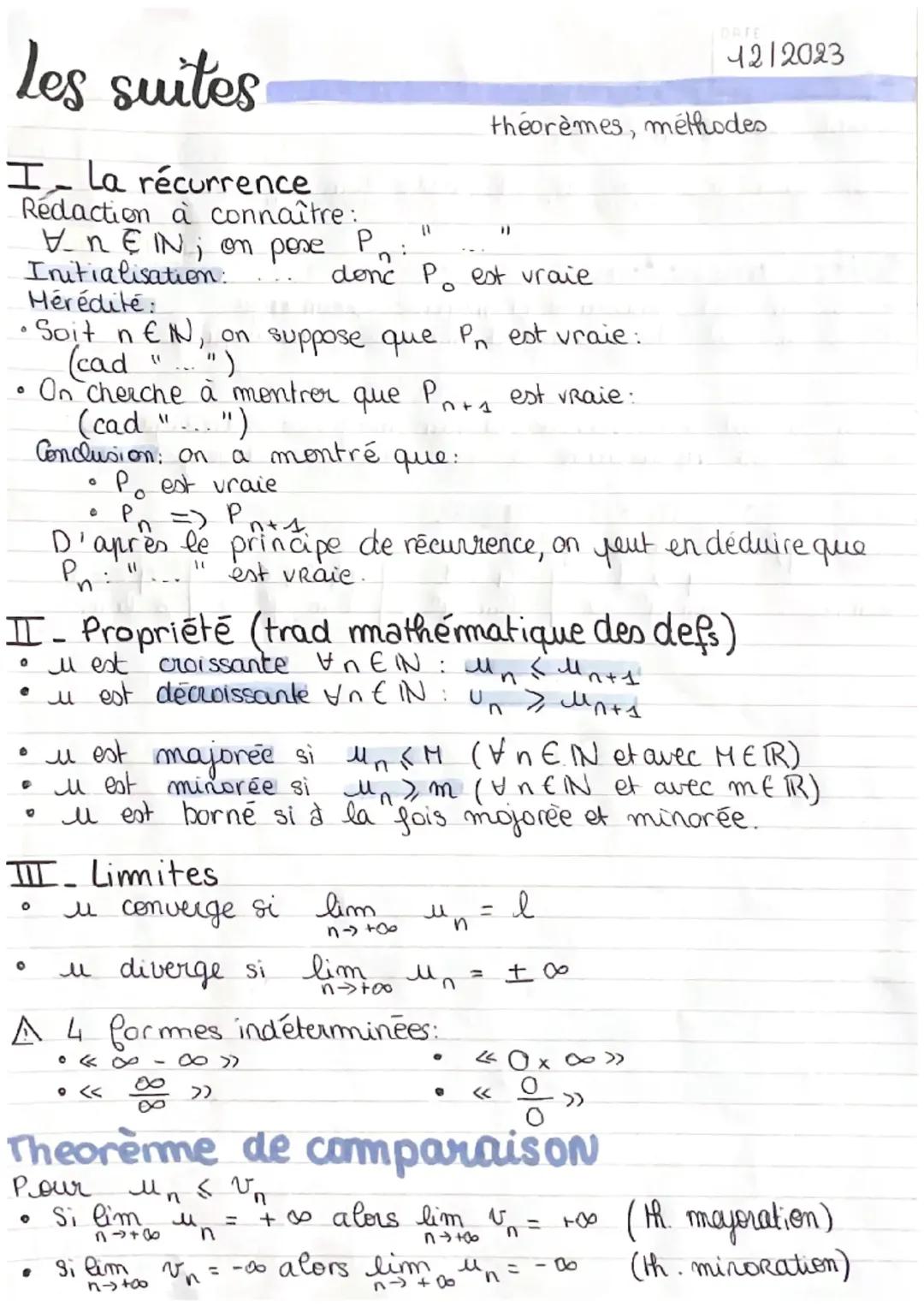 Les Suites -Terminales