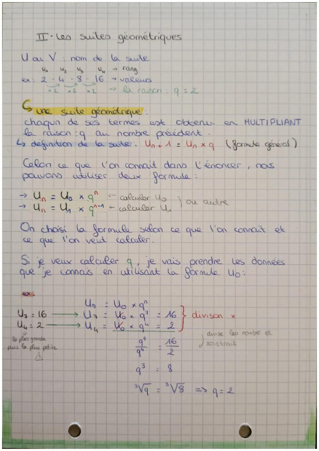 лепе
une suite (un) est une sccsession de
nombre reels qui se suivent à intervalles
réguliers
I. Les suites arithmétiques
.
U: nom de la sui