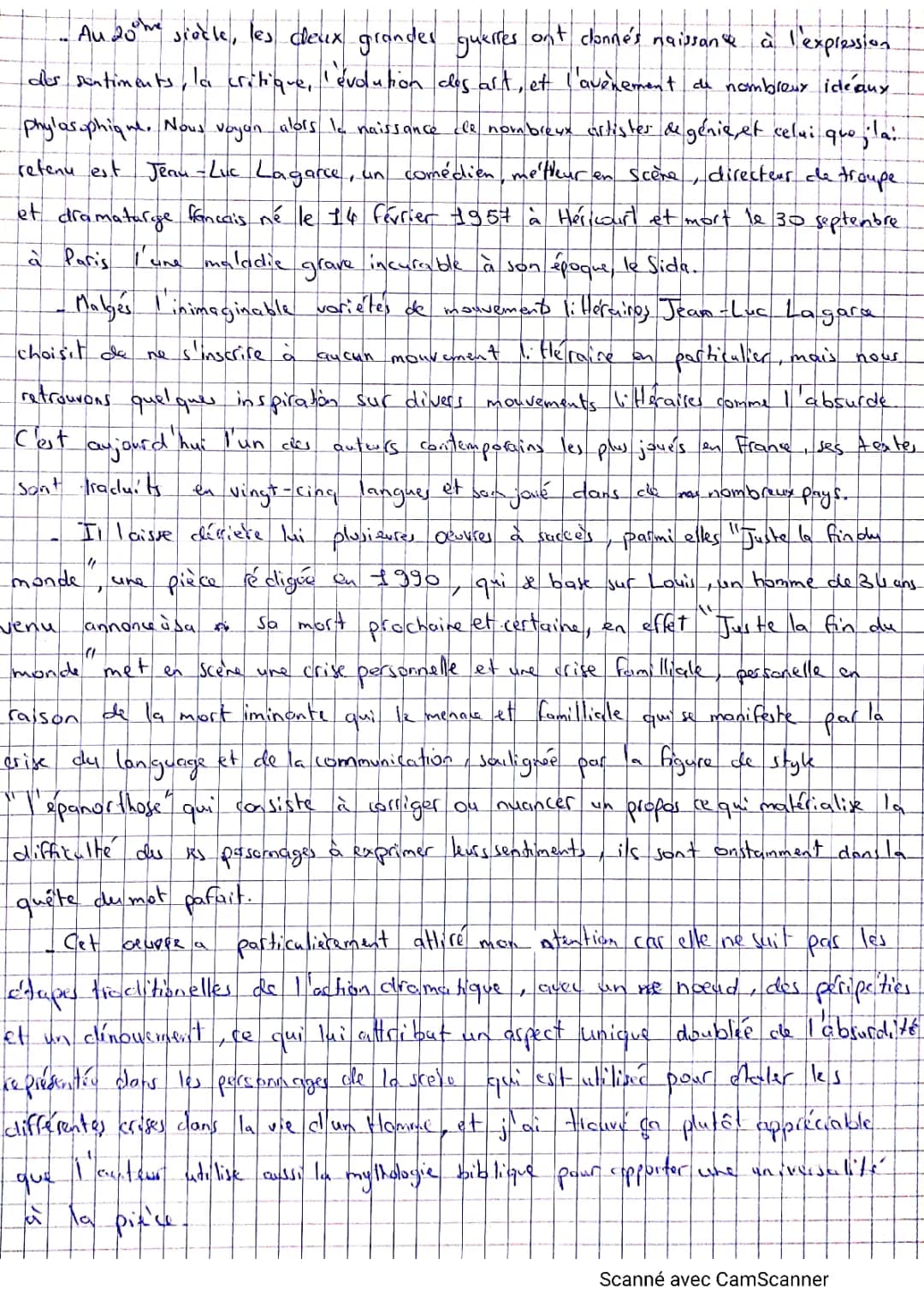 "Juste la fin du monde" PDF : Fiche de lecture, Résumé et Analyse