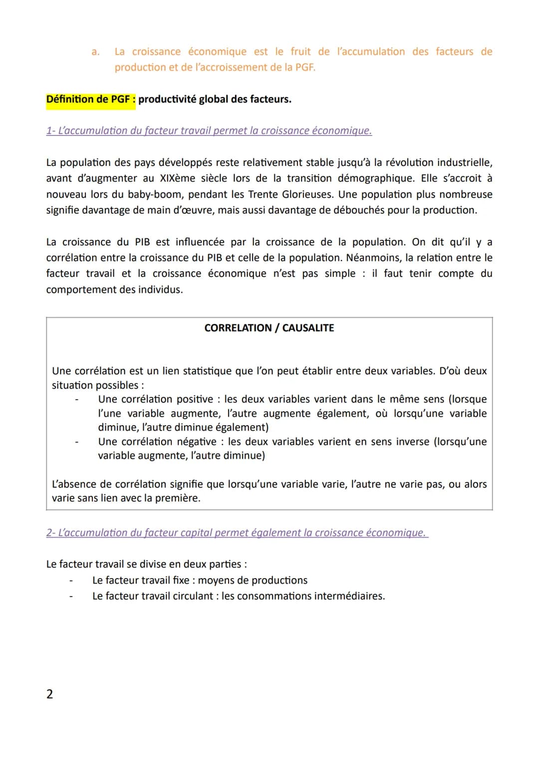 Chapitre 1 : Quels sont les sources et les défis de la croissance économique ?
Economie
Problématique : La croissance économique peut-elle s