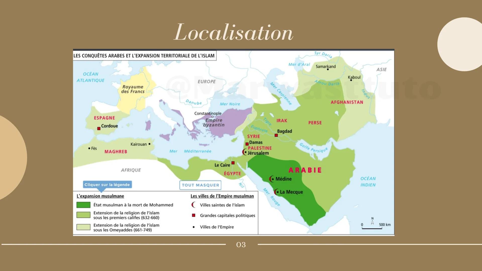 G
Les débuts de l'Islam
du VIIe s. au IXe s.
Presented Marwastuto
Eu
ris
Esas Prophète: homme chargé par dieu pour transmettre ses paroles
A