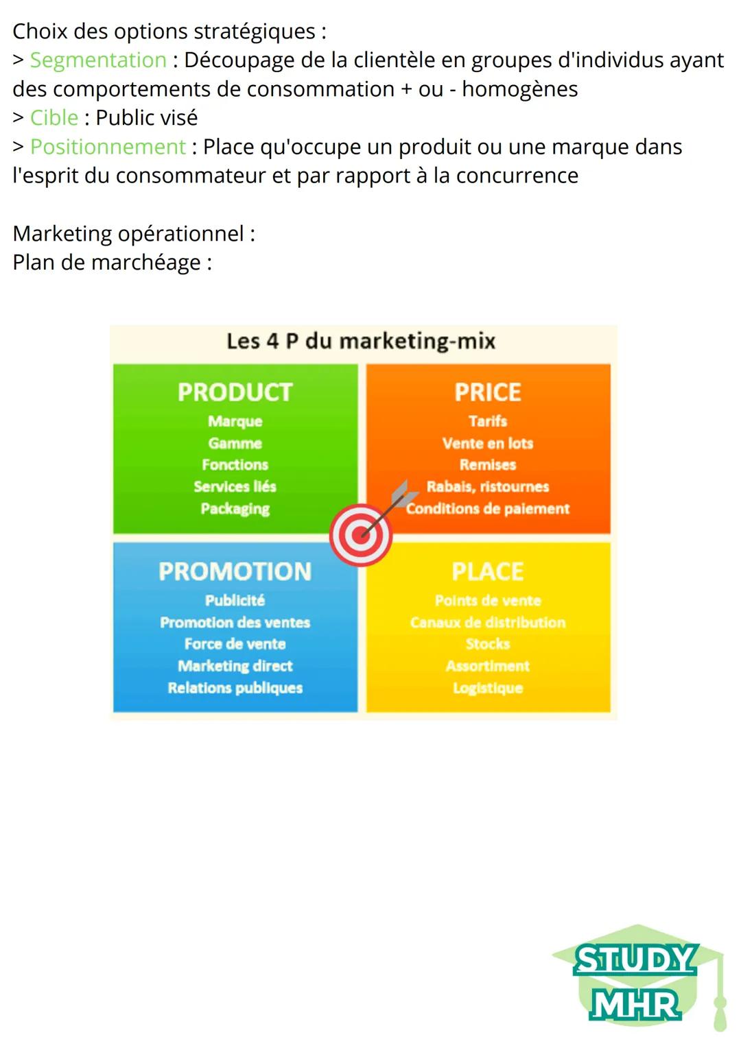 La démarche mercatique 2
Marketing d'études > Marketing stratégique > Marketing opérationnel
Marketing d'étude :
Définition:
La démarche mer