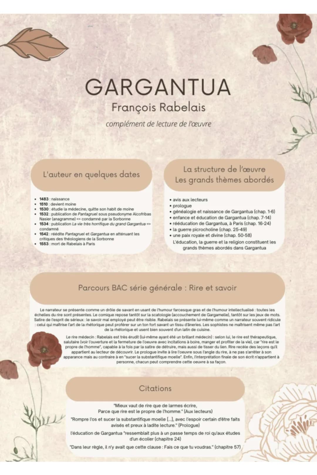 Gargantua : Résumé et Analyse pour les Curieux de 10 ans
