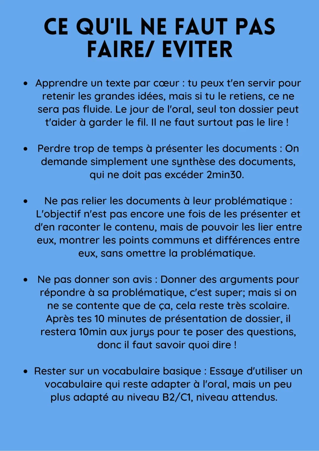 DOSSIER PERSONNEL
En terminale spé LLCE, tu devras passer un oral de 20min
où te devras présenter un dossier composé de documents
vu en clas