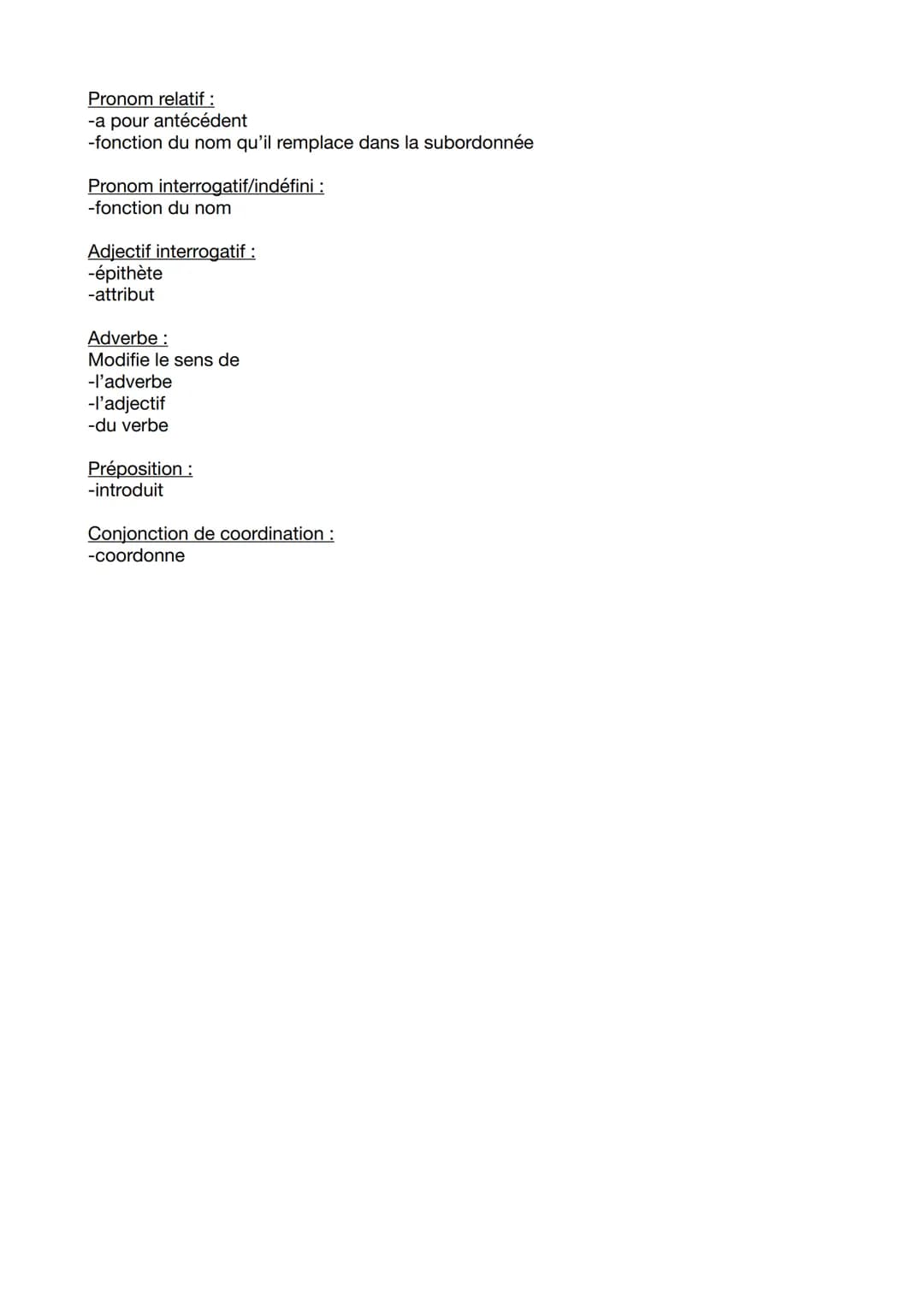 Nature des mots
Nom :
-Nom commun
-Nom propre
Révision DT français décembre
Verbe:
-groupe
-mode (indicatif, subjonctif, conditionnel, infin
