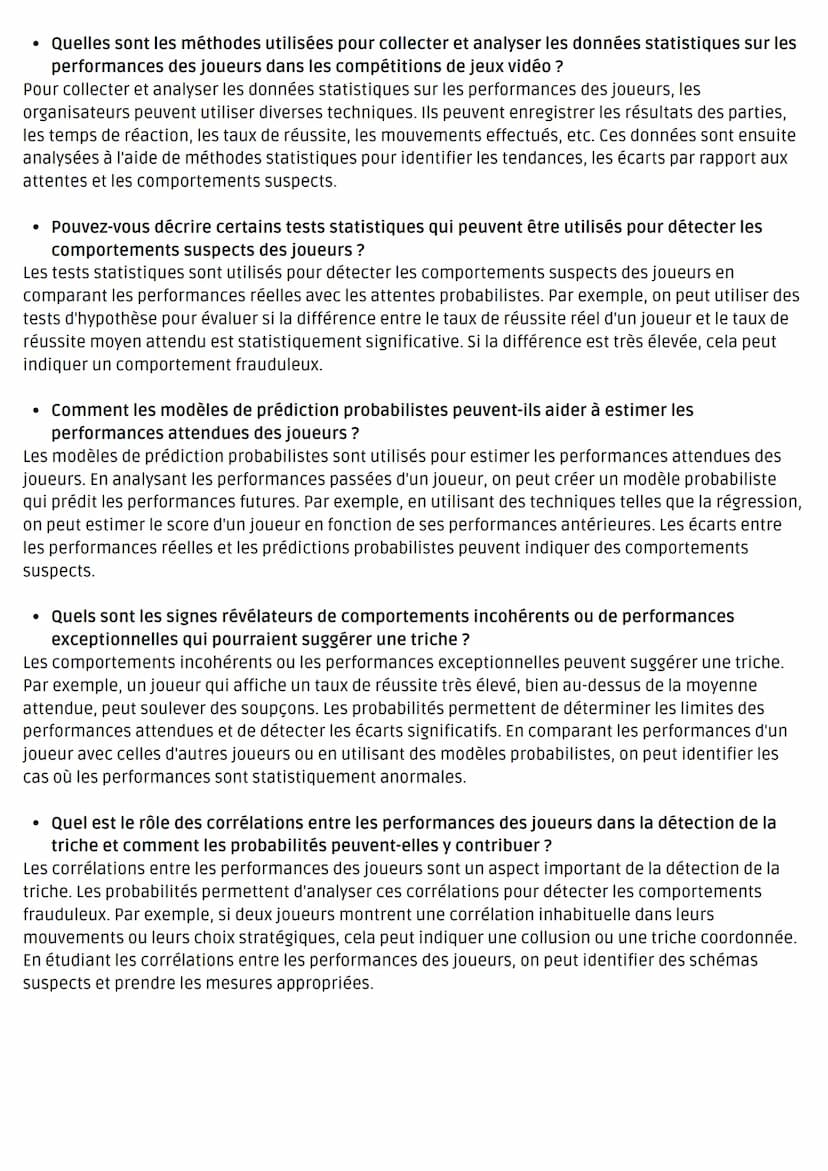 @luckybitsy
Grand Oral
Comment les probabilités peuvent-elles aider à démasquer les tricheurs lors de compétitions de
jeux vidéo ?
Introduct