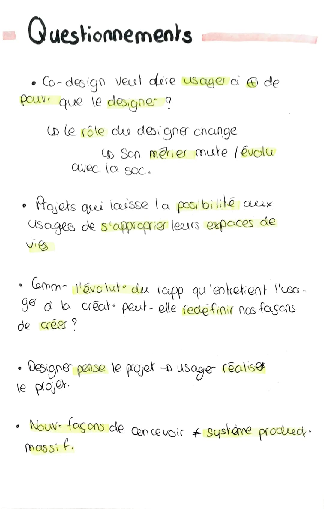 LA PART DE L'USAGER
Permet à l'usager de s'approprier
le projet + d'améliorer
Son espace de vie
Proposant/suger-
à l'usager 1
тот- ай
il pre