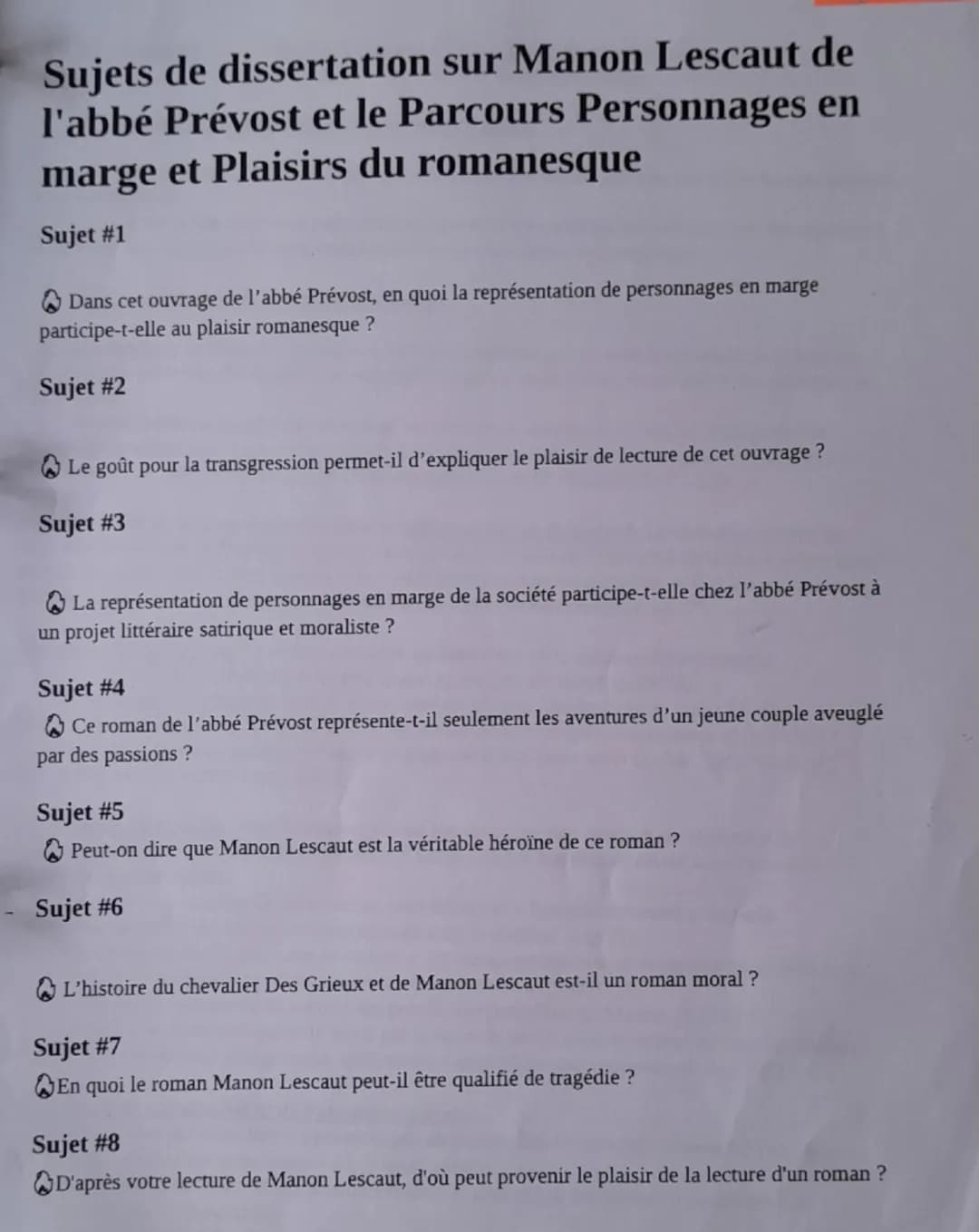 Dissertation 3:
«
Dernière œuvre de Molière, composée à la veille de sa mort en 1673, Le
Malade imaginaire s'impose souvent comme la plus ex