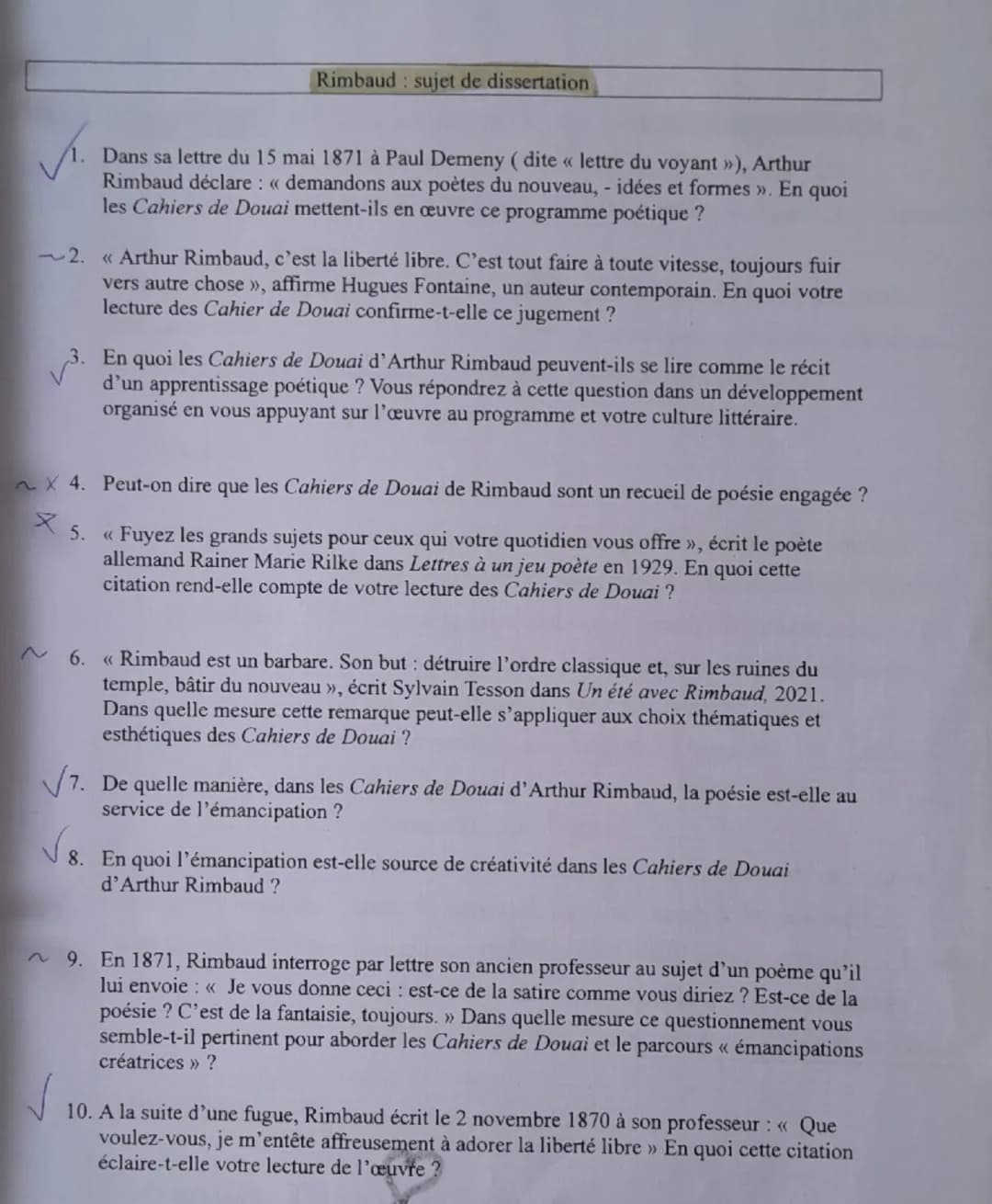 Dissertation 3:
«
Dernière œuvre de Molière, composée à la veille de sa mort en 1673, Le
Malade imaginaire s'impose souvent comme la plus ex