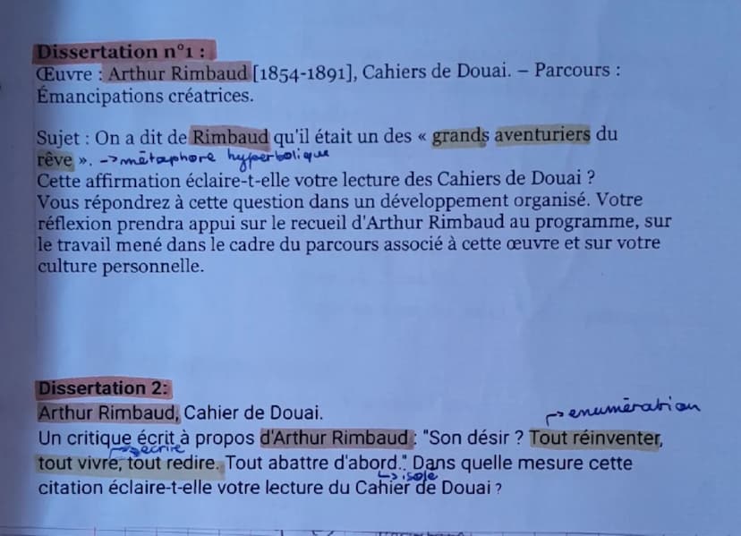 Dissertation 3:
«
Dernière œuvre de Molière, composée à la veille de sa mort en 1673, Le
Malade imaginaire s'impose souvent comme la plus ex