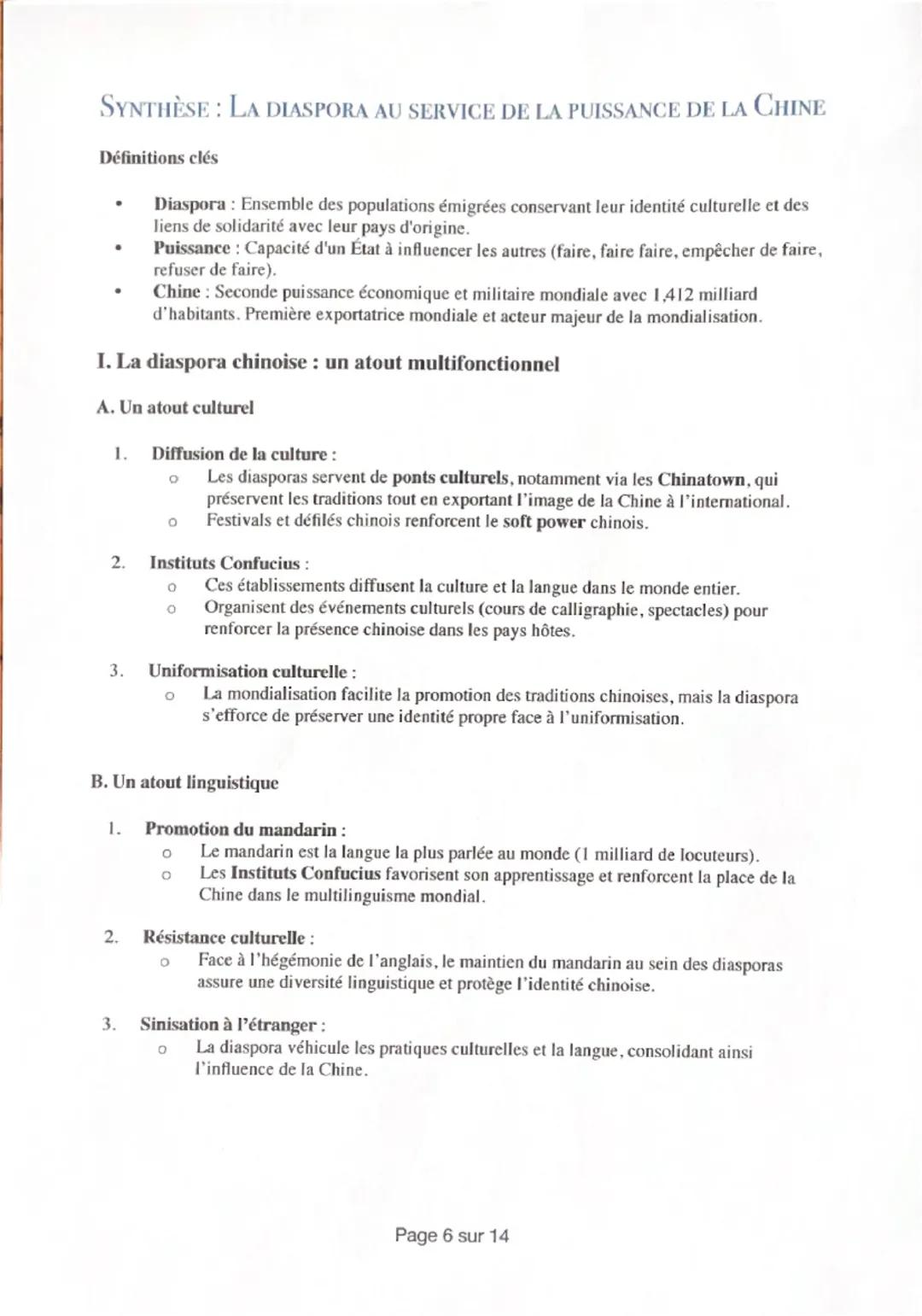 # L'AXE 2: FORME INDIRECTES DE LA
PUISSANCE: UNE APPROCHE GÉOPOLITIQUE

SYNTHÈSE: L'ANGLAIS, UNE LANGUE MONDIALE

1. L'Anglais dans le Monde