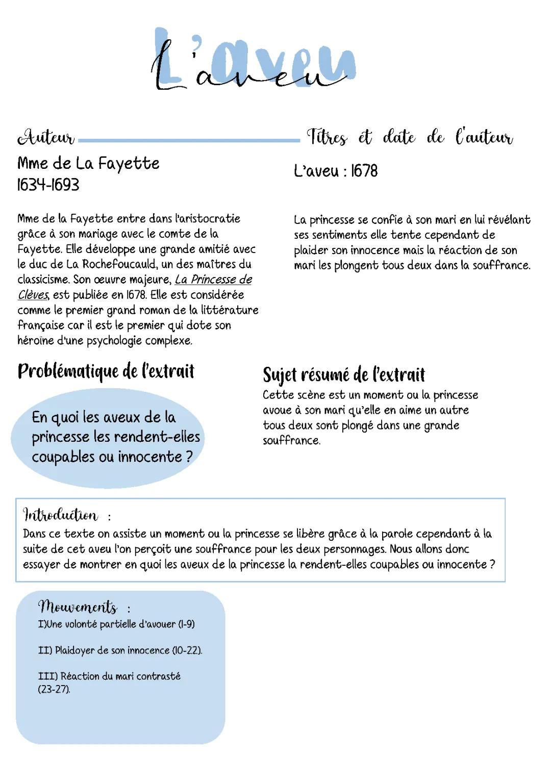 Analyse La Princesse de Clèves : Résumé, Commentaire et Scène du Bal