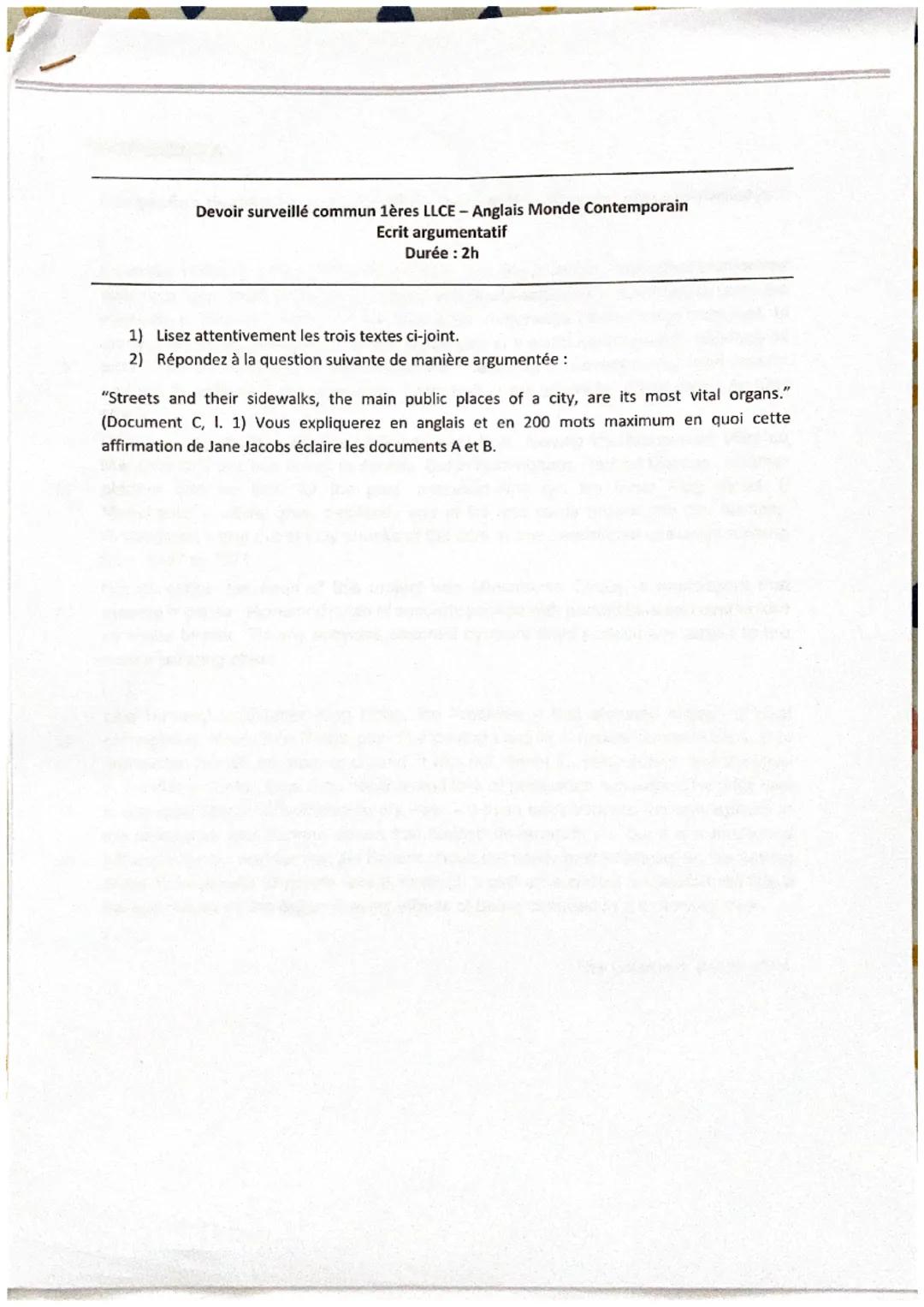 Dissertation LLCE/AMC + SUJET