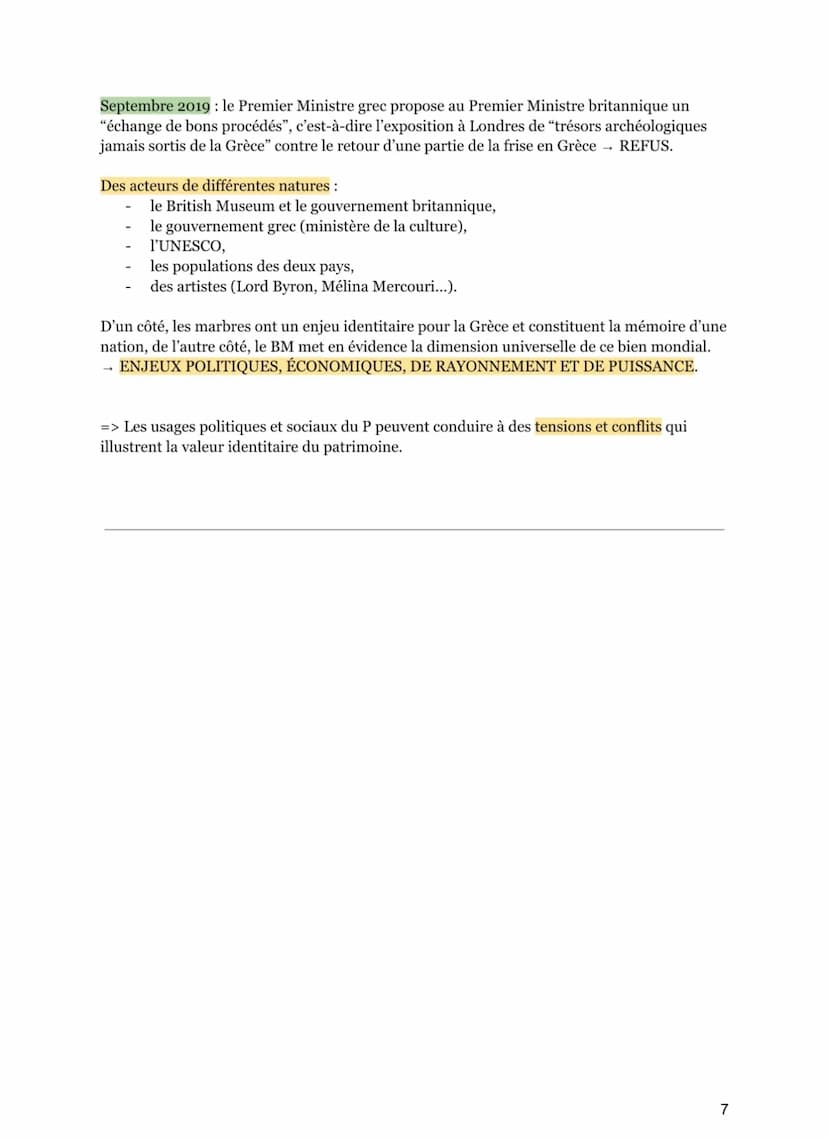 IDENTIFIER, PROTÉGER, VALORISER LE PATRIMOINE : ENJEUX
GÉOPOLITIQUES
AXE 1: Usages sociaux et politiques du patrimoine
EN QUOI LE PATRIMOINE