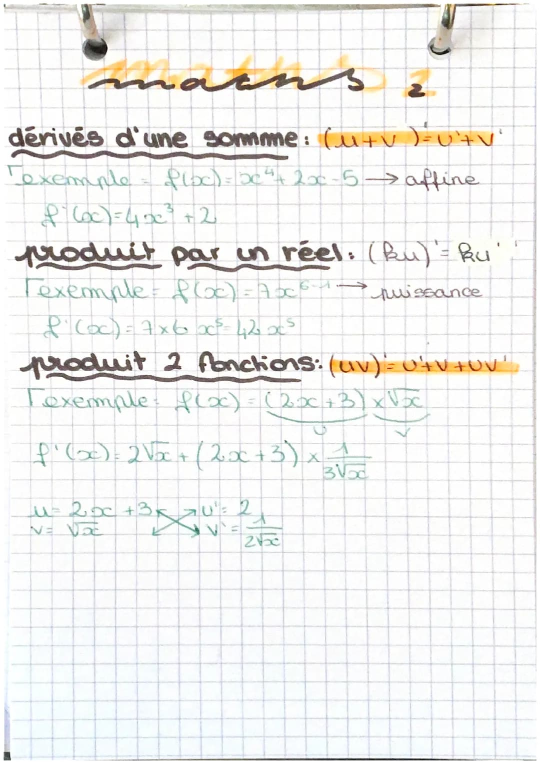 مشمسة
ins
Dérivation:
taux variation: f(b) f(a)
b- a
nb dérivé: ho
on écrit. f'(a) lim f(a+h)-f(a).
n-o
h
2
Texemple= x² - 4x
calculer f(3)
