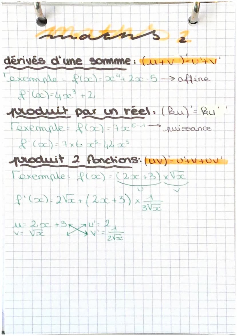 مشمسة
ins
Dérivation:
taux variation: f(b) f(a)
b- a
nb dérivé: ho
on écrit. f'(a) lim f(a+h)-f(a).
n-o
h
2
Texemple= x² - 4x
calculer f(3)
