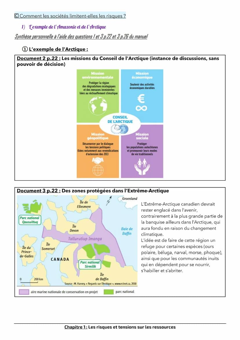 Chapitre 1: Risques et tensions sur les ressources
Les sociétés du XXIème siècle restent vulnérables. En effet, les catastrophes et les dérè