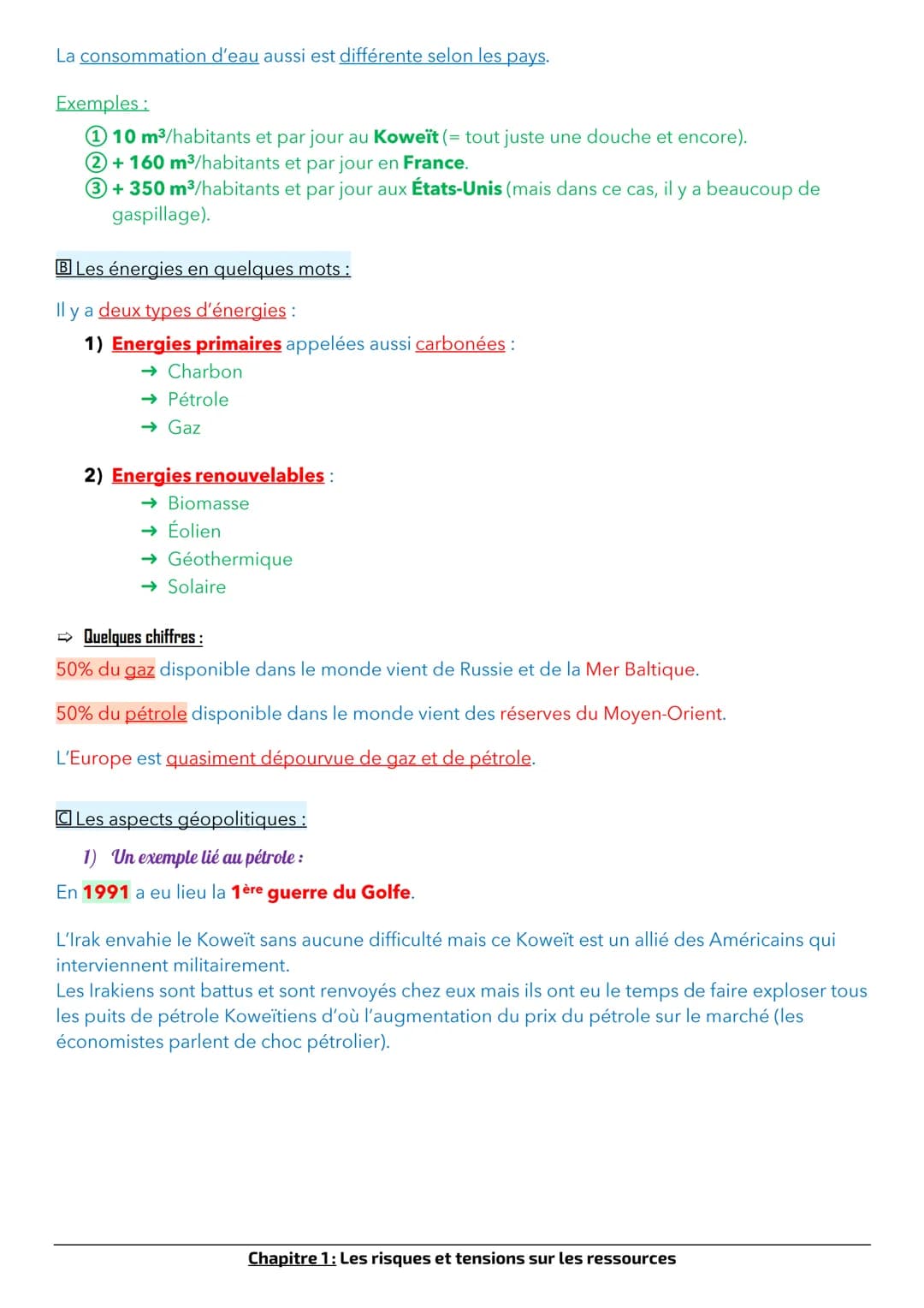 Chapitre 1: Risques et tensions sur les ressources
Les sociétés du XXIème siècle restent vulnérables. En effet, les catastrophes et les dérè