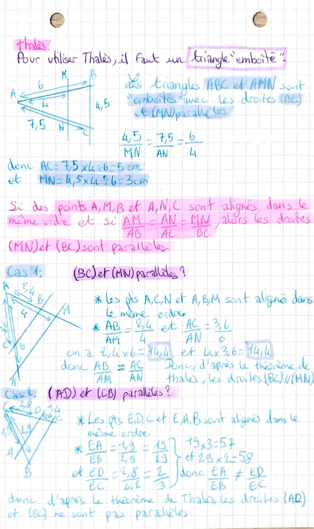 S
Cas 1:
R
12
Pythagore:
Pour utiliser le théorème de Pythagore,
il faut un triangle rectangle.
Si un triangle est rectangle, alors
le carre