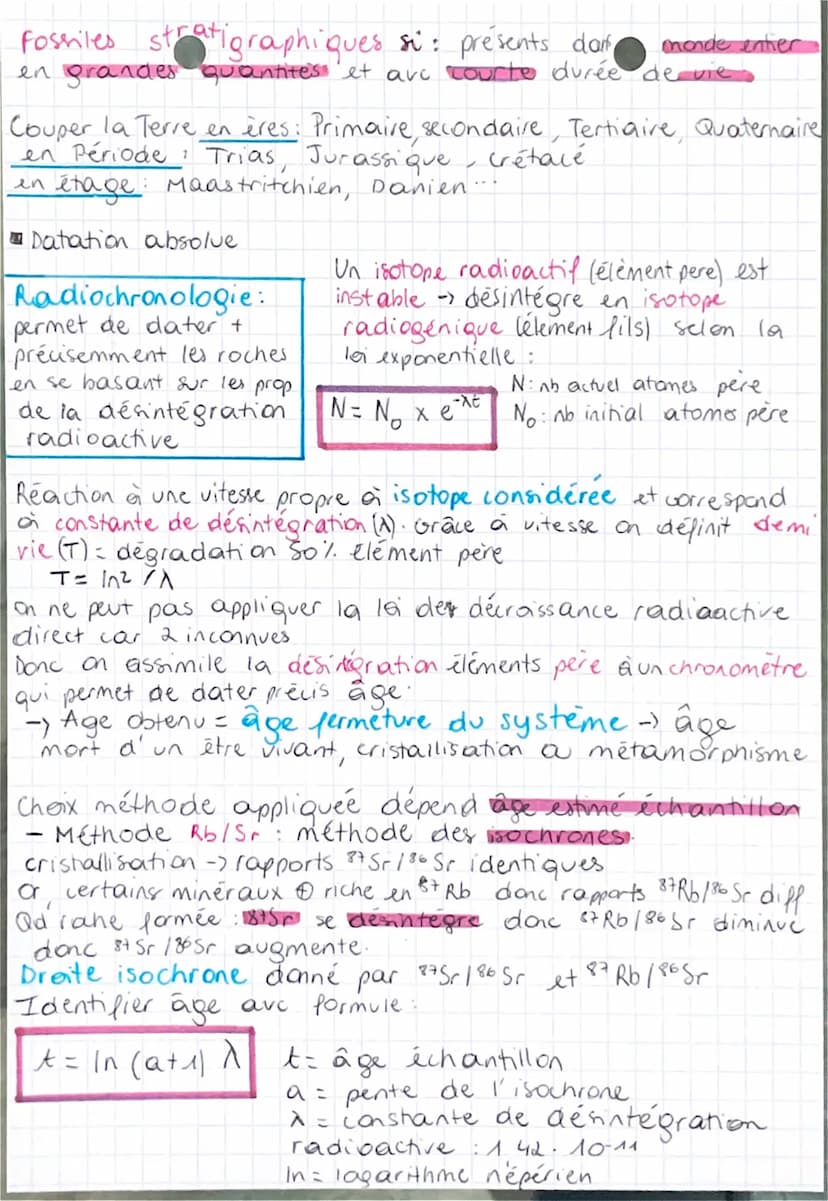Sport chapitre 1
Geologie:
science qui étudie la Datation relative: ensemble des méthodes
Terre et les roches.
Qui la composent
Geologie
de 